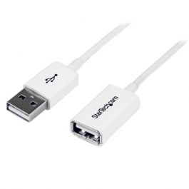 Cable 2m Alargador USB Blanco