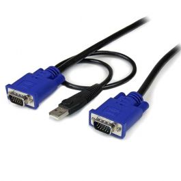 Cable 3m KVM 2 en 1 VGA USB