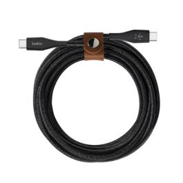 Cable de carga rápida USB-C a USB-C con correa - F8J241bt04-BLK