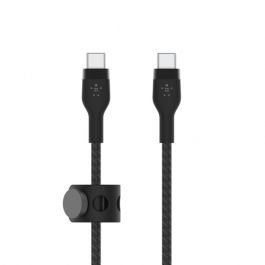 cargador  USB-C to USB-C 2.0_Braided Silicon,1M,negro