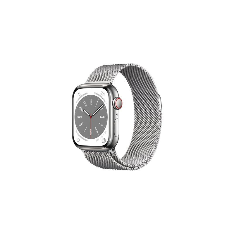 Watch Series 8 GPS + Cellular 41mm Silver Stainless Steel