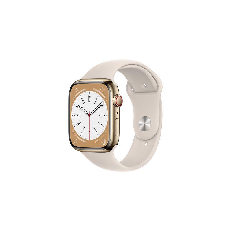 Watch Series 8 GPS + Cellular 45mm Gold Stainless Steel