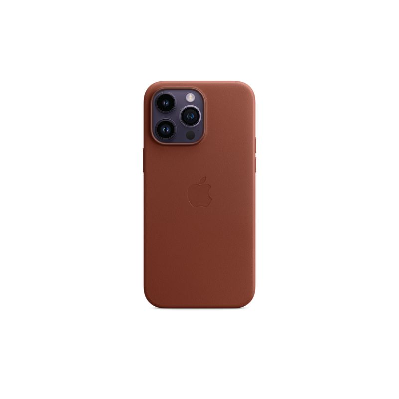 Funda iPhone 14 Pro Max Leather Case con MagSafe - Umber