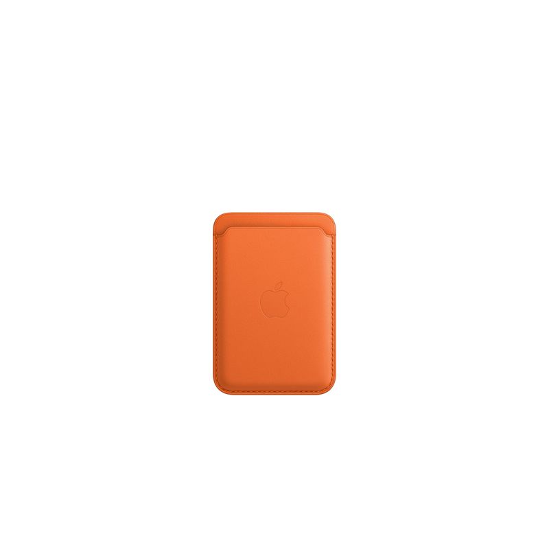 Funda iPhone Leather Wallet con MagSafe - Orange