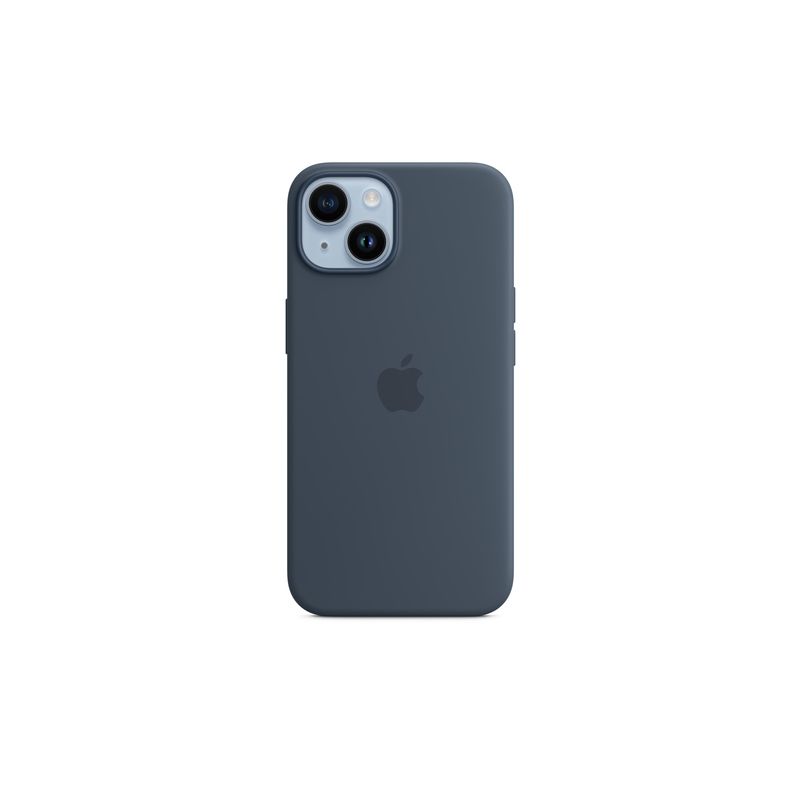 Funda iPhone 14 Silicone Case con MagSafe - Storm Blue