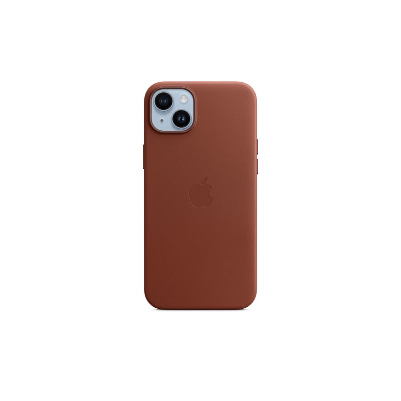 Funda iPhone 14 Plus Leather Case con MagSafe - Umber