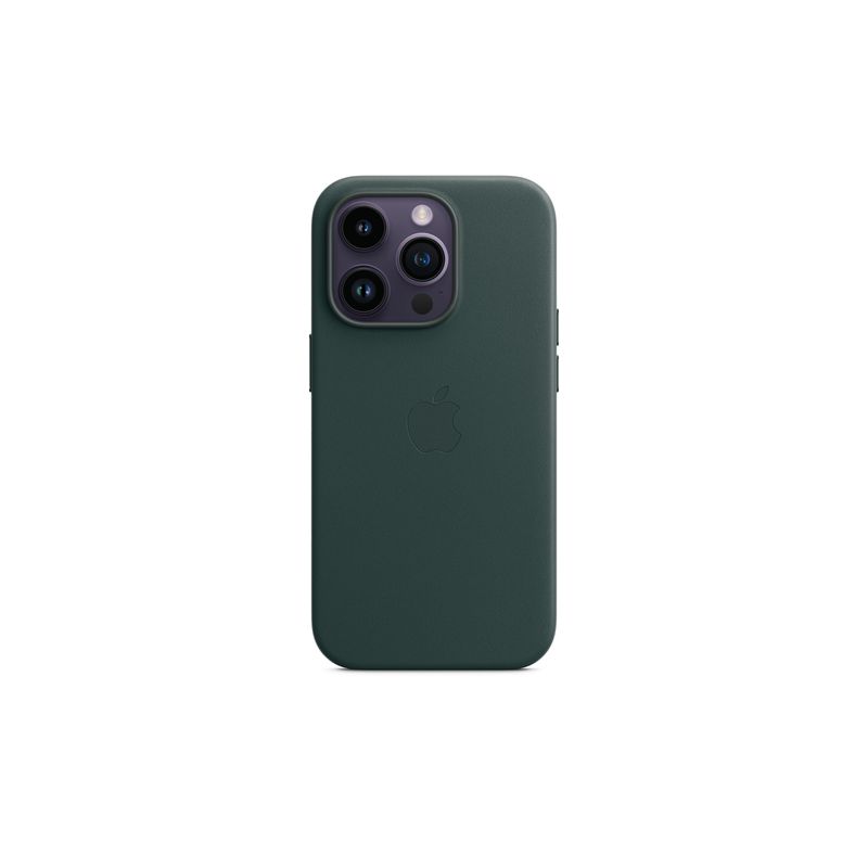 Funda iPhone 14 Pro Leather Case con MagSafe - Forest Green