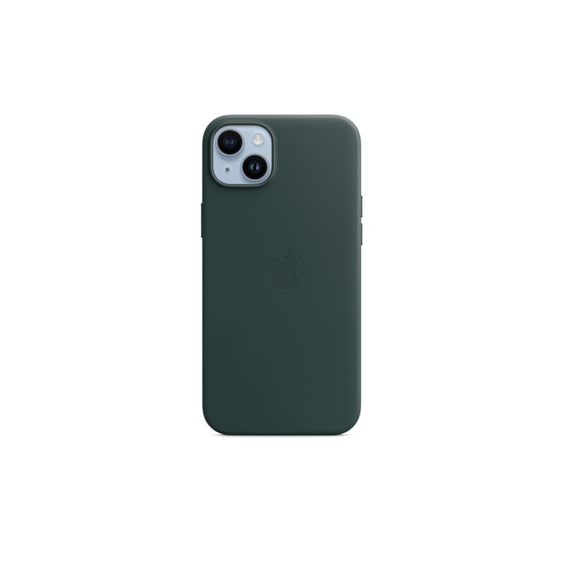 Funda iPhone 14 Plus Leather Case con MagSafe - Forest Green