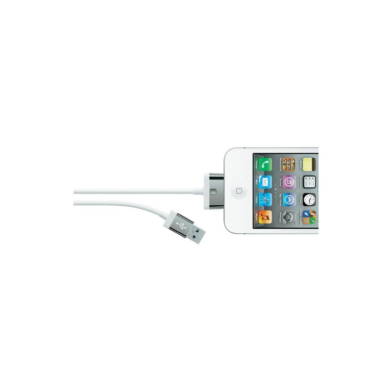 Cable de carga y sincronización Mixit de 30 pines a USB 2.0 de 2m - F8J041cw2M-WHT