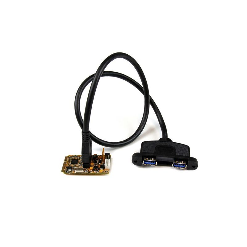 Tarjeta Mini PCIE USB 3.0 2 Puertos UASP