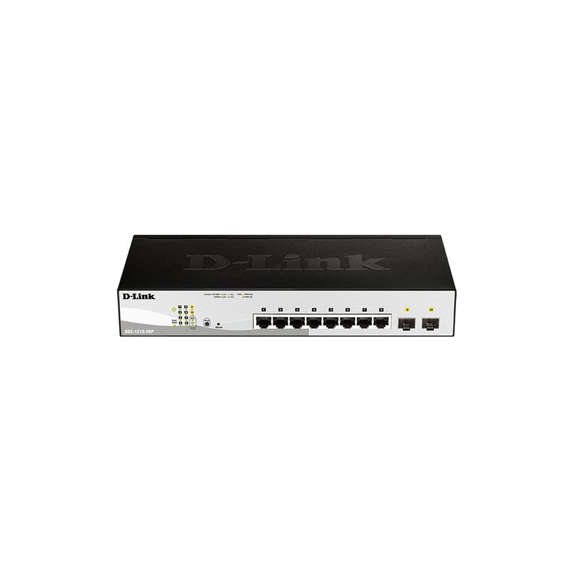 Switch DGS-1210-08P/E, Gestionable, capa 2, Modular