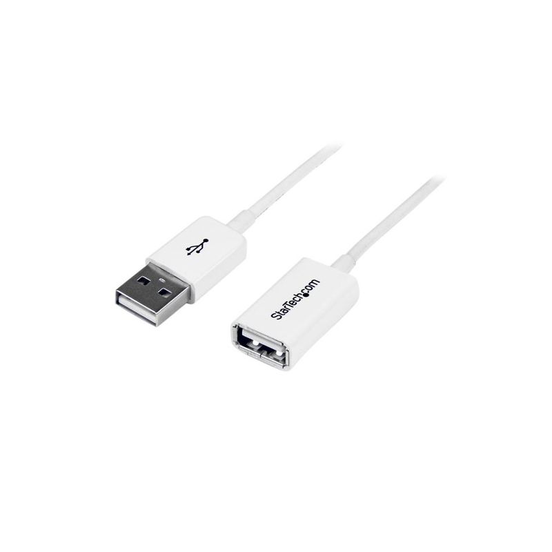 Cable 1m Alargador USB Blanco