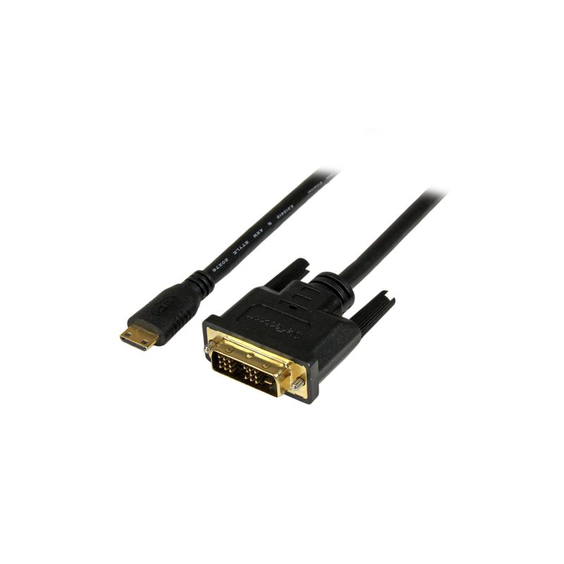 Cable 2m Mini HDMI a DVI-D