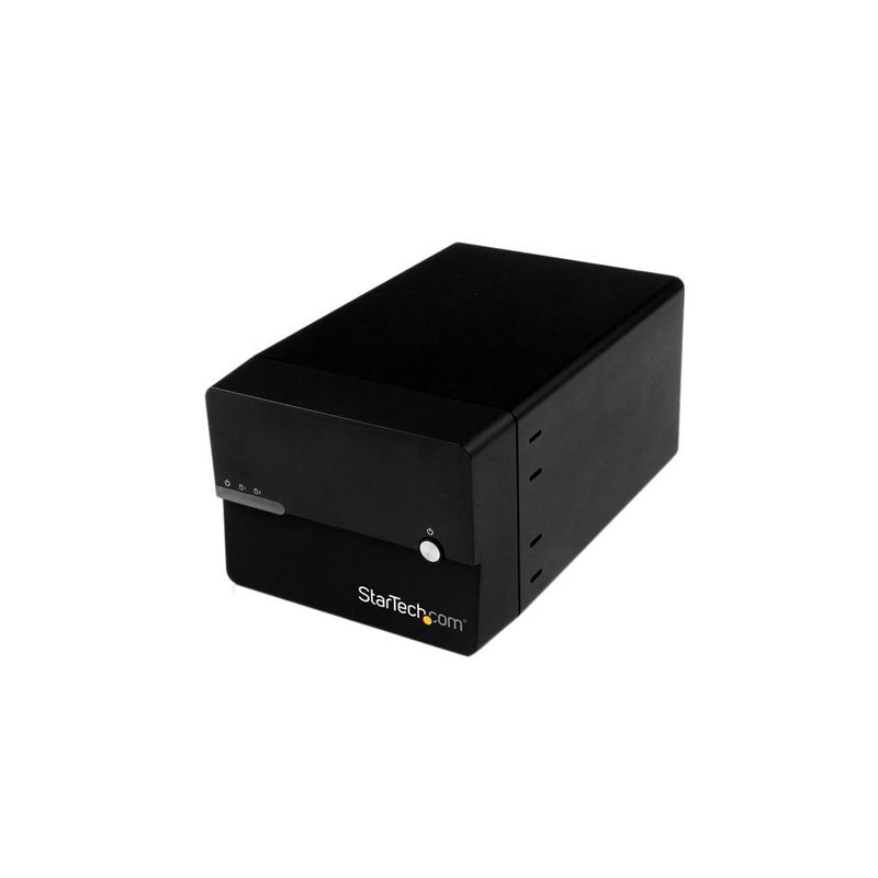 Caja Disco 2x3,5 SATA USB 3.0 UASP Negro
