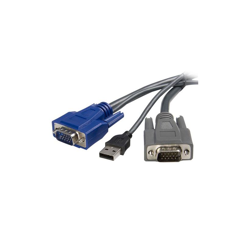 Cable KVM 1,8m USB VGA 2-en-1