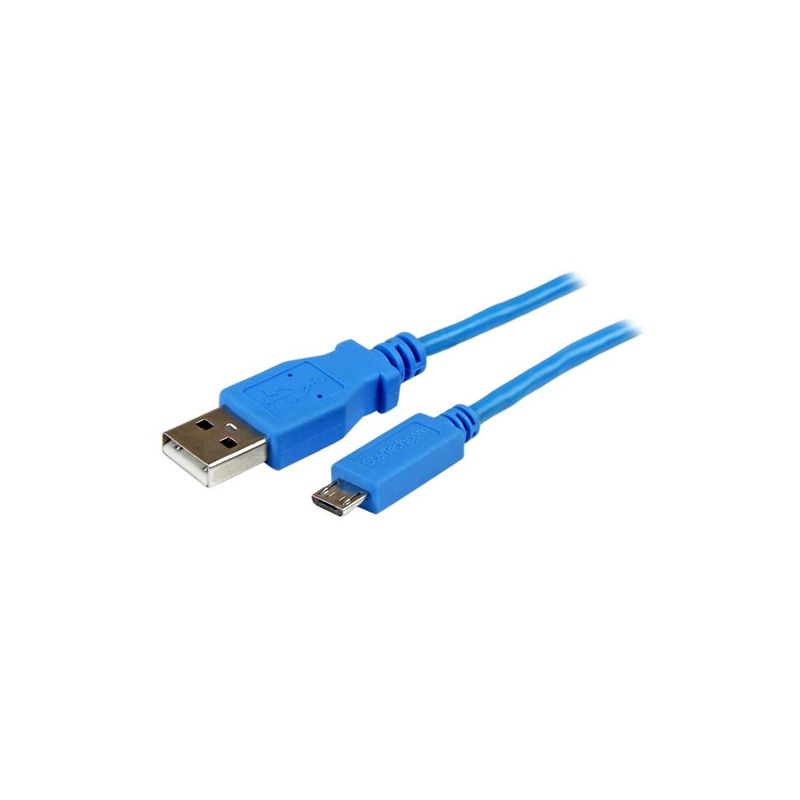 Cable 1m Micro USB B a USB A Azul