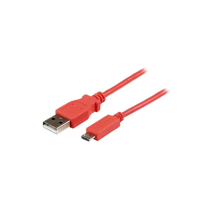 Cable Slim Micro B a USB A 1m Rosado