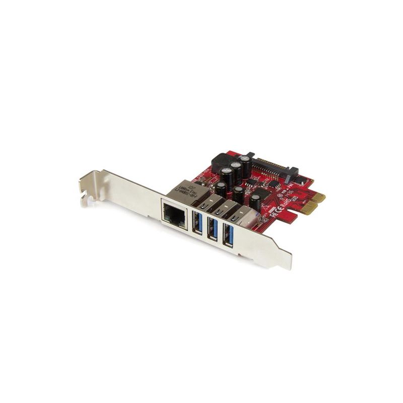 Tarjeta PCI-E Hub USB 3.0 Combo de Red