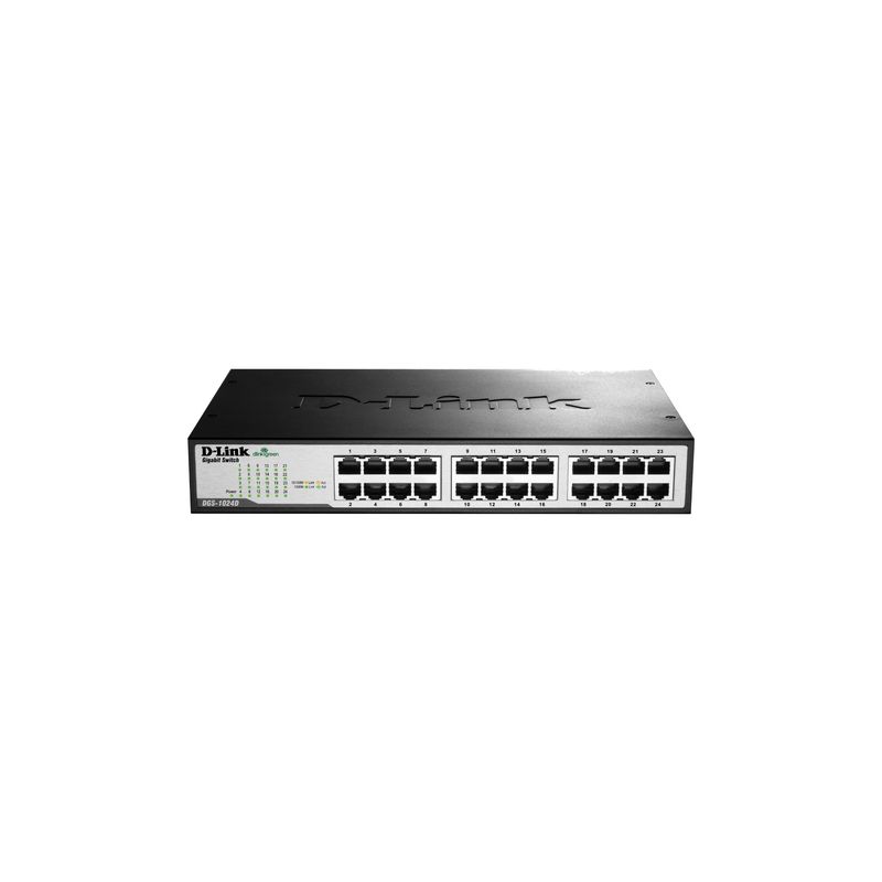 Switch DGS-1024D, No gestionable, capa 2, Gigabit Ethernet