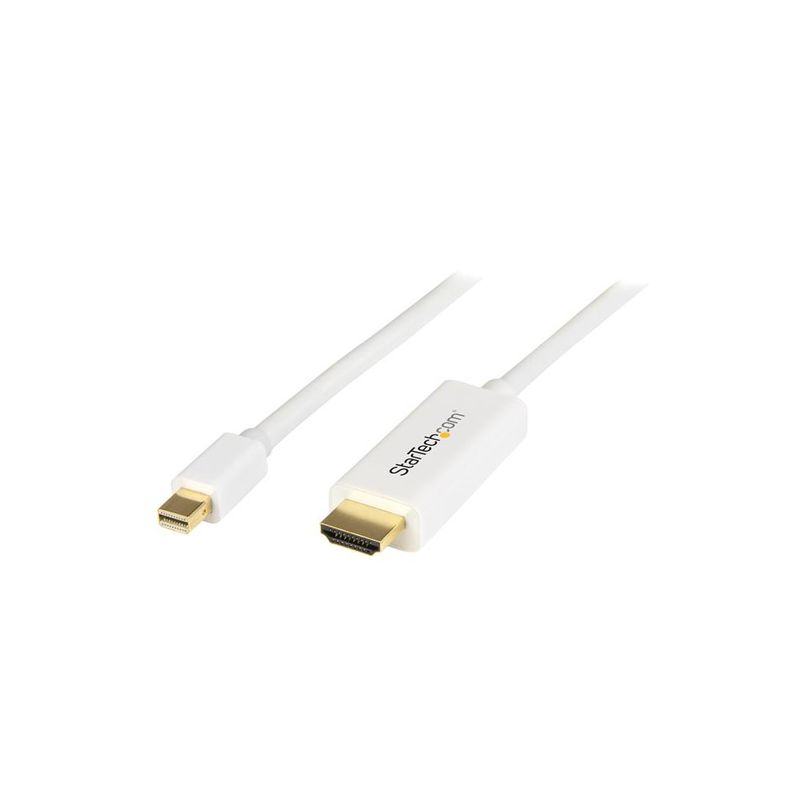 Cable 4K Mini DisplayPort HDMI 2m Blanco