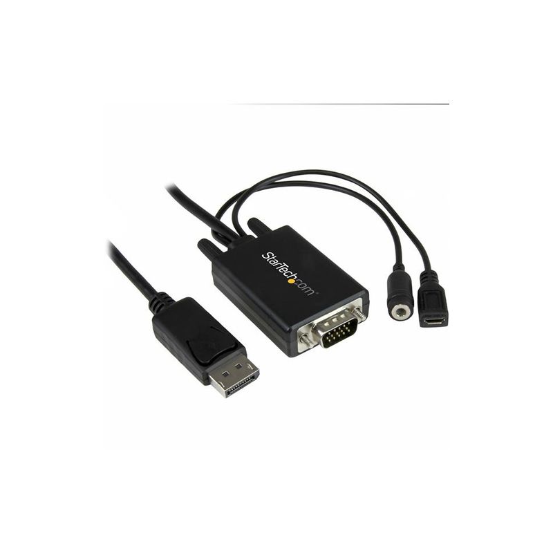Cable 2m DisplayPort a VGA con Audio