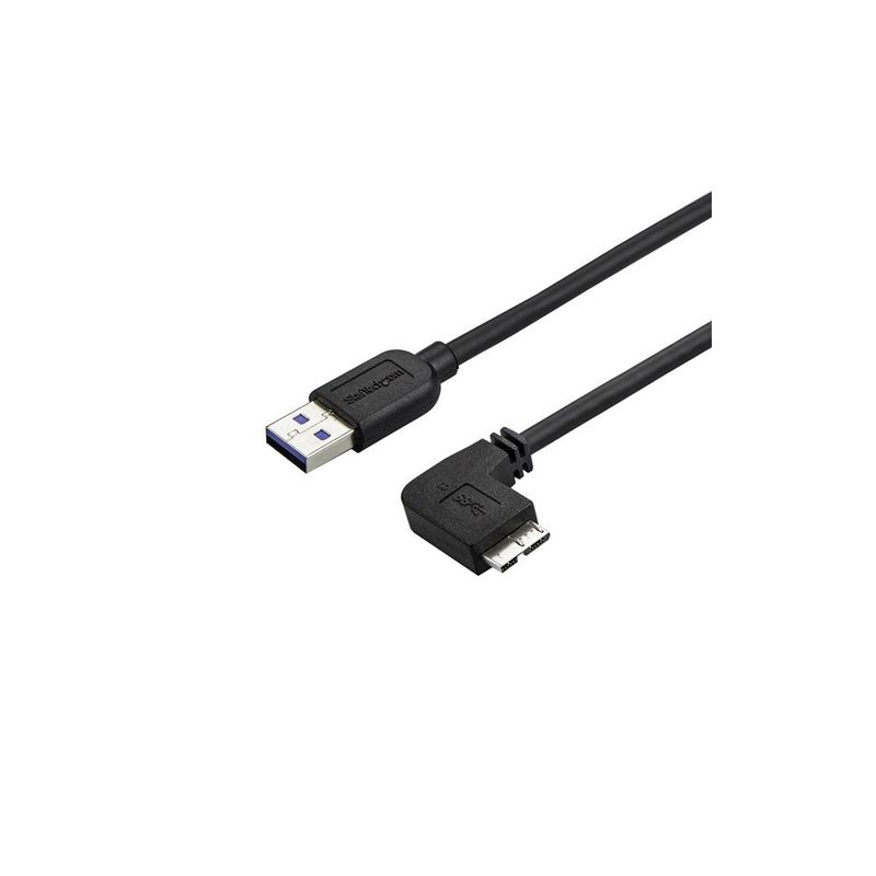 Cable 0,5m Micro USB 3.0 acodado derecha