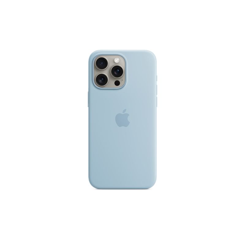 Apple funda iPhone 15 Pro Max Silicone Case with MagSafe - Light Blue