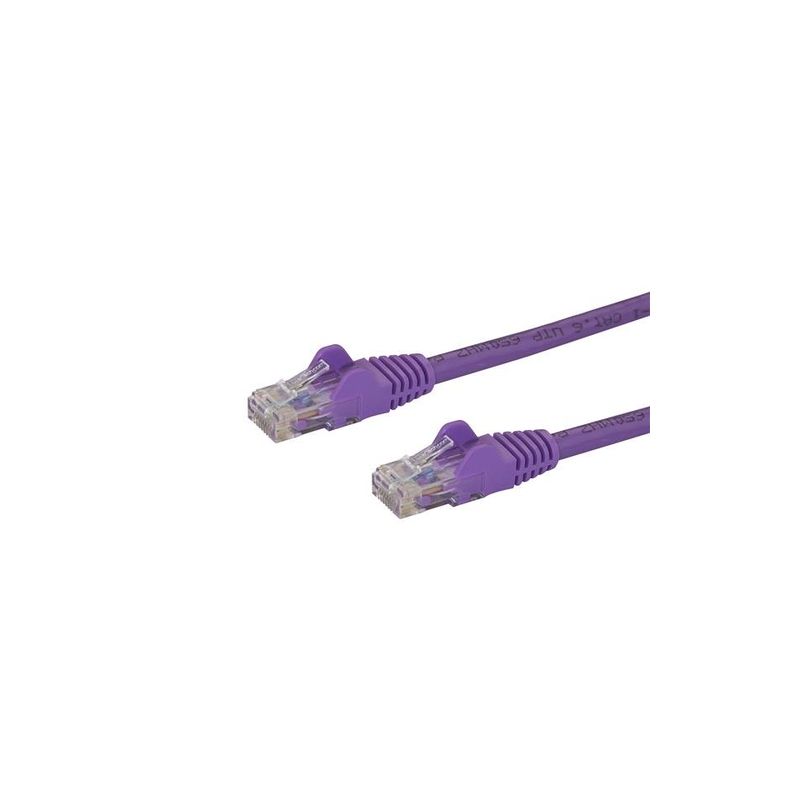 Cable Red 7m Purpura Cat6 sin Enganche
