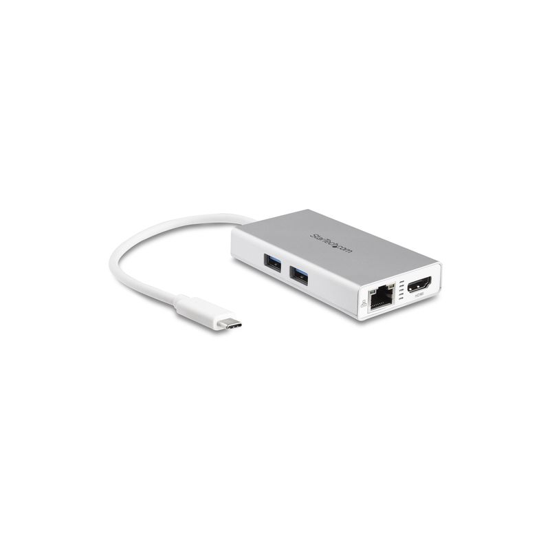 Mini Docking USB-C Blanco HDMI Red