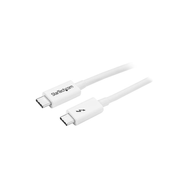 Cable 1m Thunderbolt 3 Blanco Comp DP