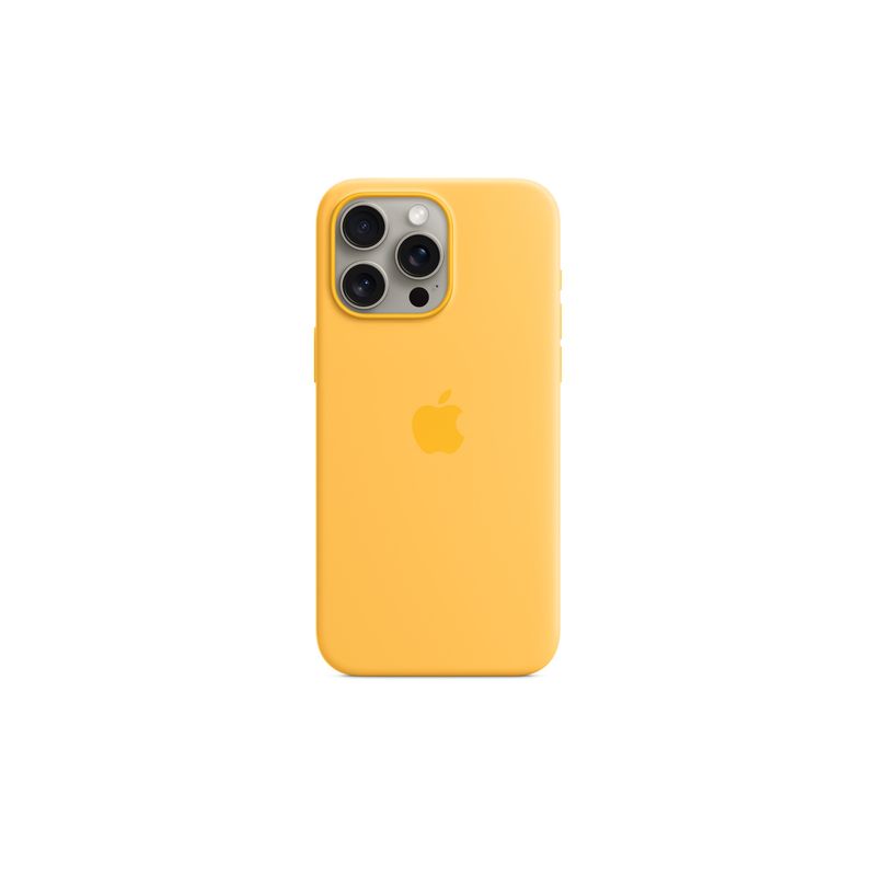 Apple funda iPhone 15 Pro Max Silicone Case with MagSafe - Sunshine