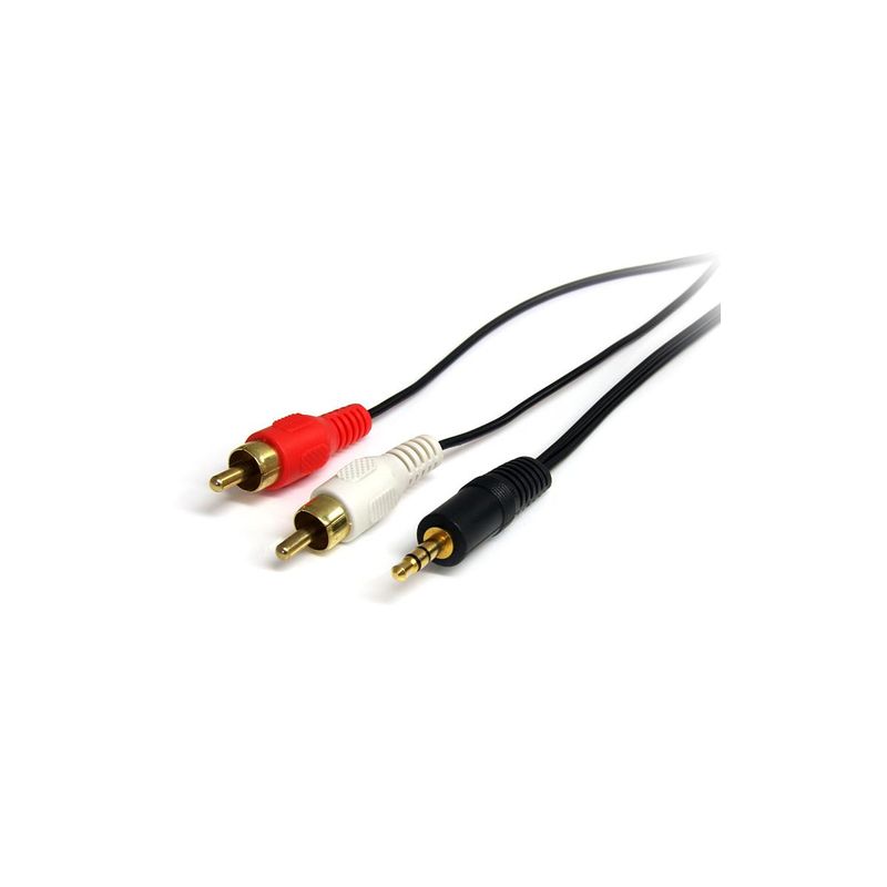 Cable de 1,8m de Audio 3,5mm a 2x RCA