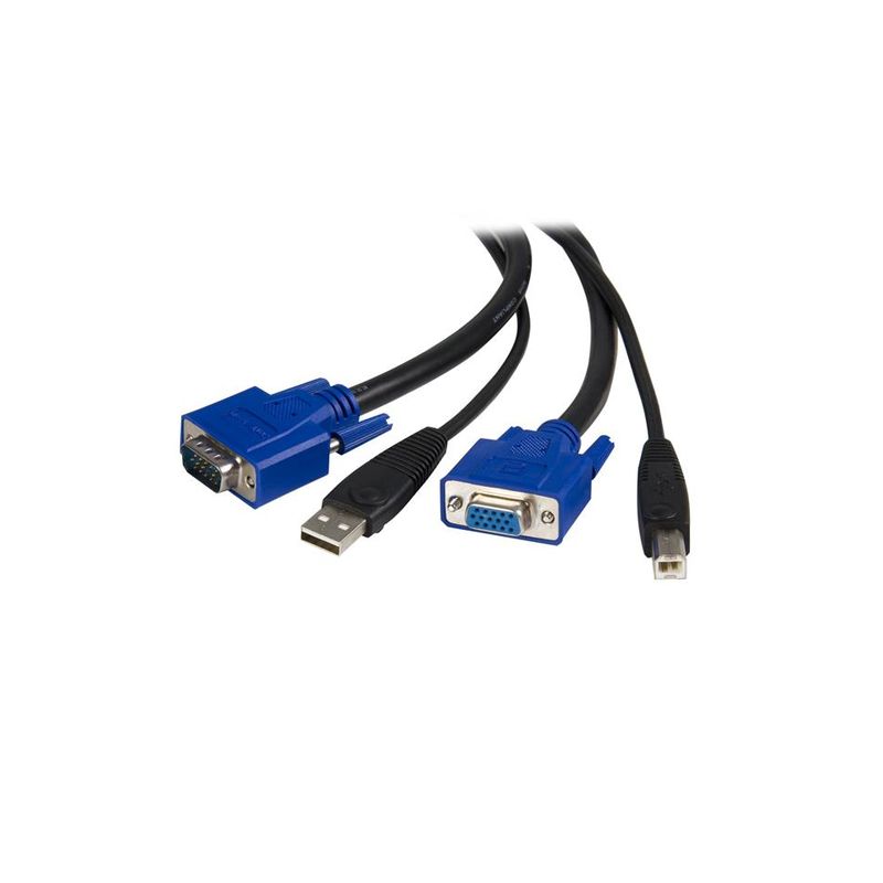 Cable 1,8m KVM VGA USB 2 en 1