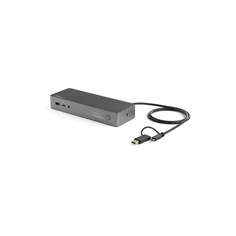 Docking Station Universal Híbrida para Portátil USB Tipo C y USB-A,Dock USB-C y USB-A,HDMI y DP Doble 4K de 60Hz