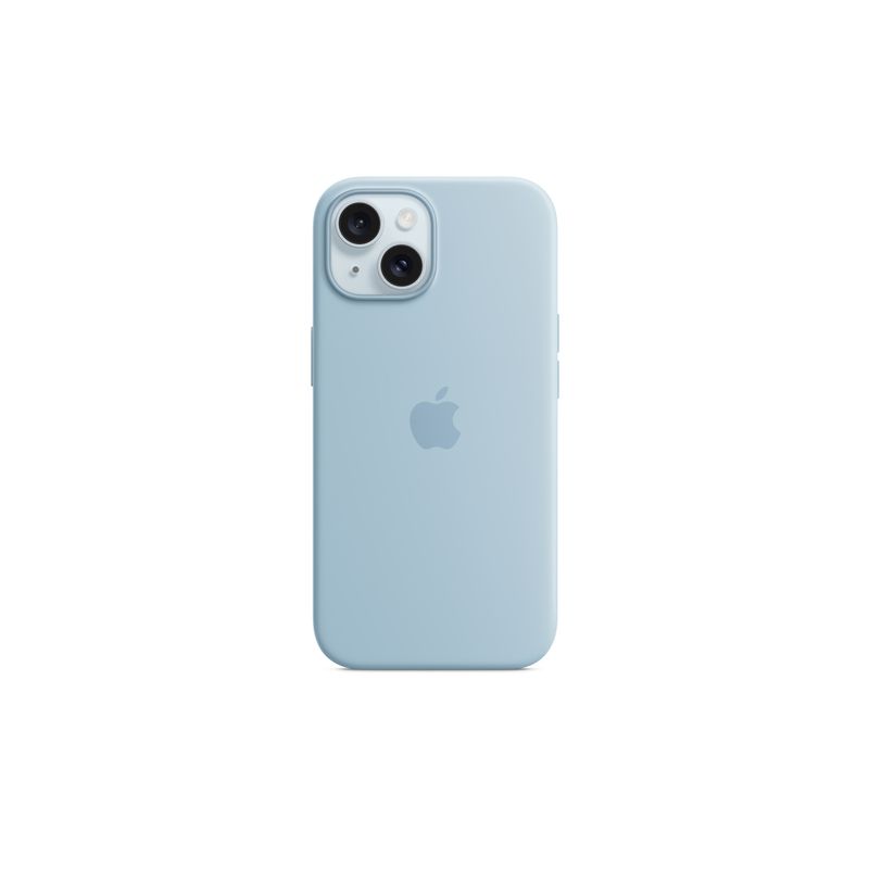 Apple funda iPhone 15 Silicone Case with MagSafe - Light Blue