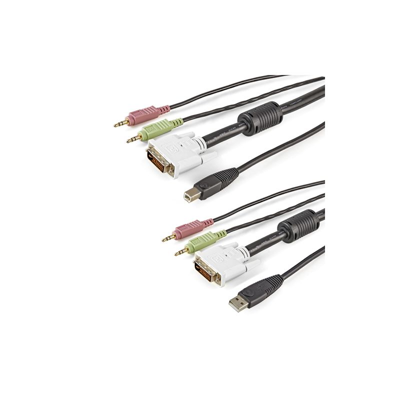Cable 1,8m KVM USB DVI