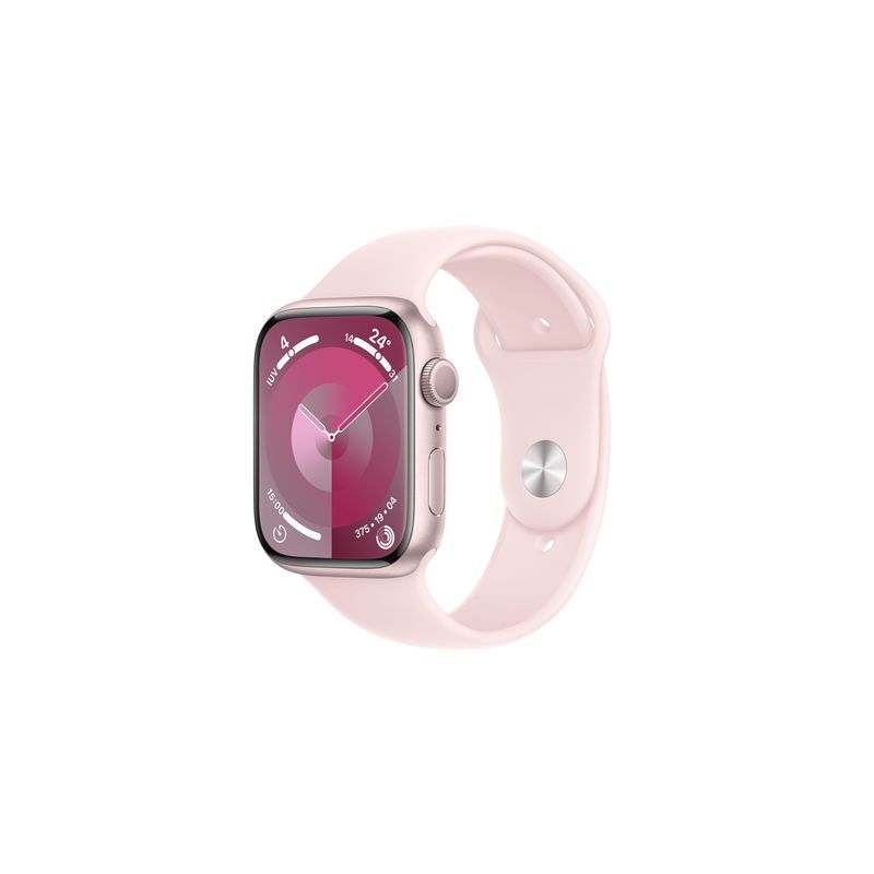 Watch Series 9 GPS 45mm Pink Aluminium Case with Light Pink Sport Band - M/L