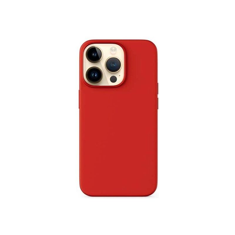 Funda iPhone 15 Plus Silicona Magsafe - Rojo