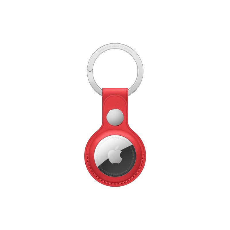 Apple AirTag Leather Key Ring - (PRODUCT)RED precio hasta fin de existencias