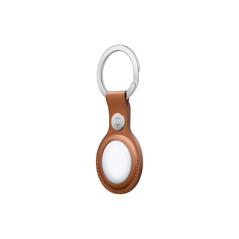 Apple AirTag Leather Key Ring - Saddle Brown precio hasta fin de existencias