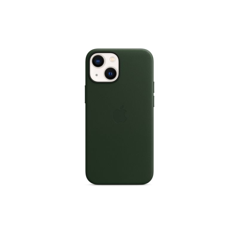 funda iPhone 13 mini Leather Case- Sequoia Green