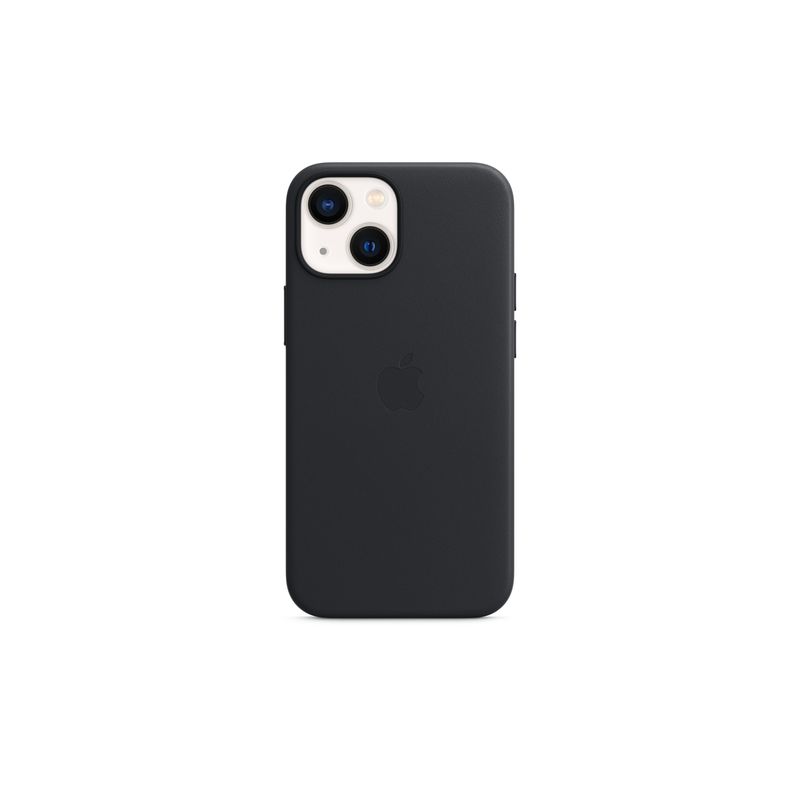 funda iPhone 13 mini Leather Case- Midnight