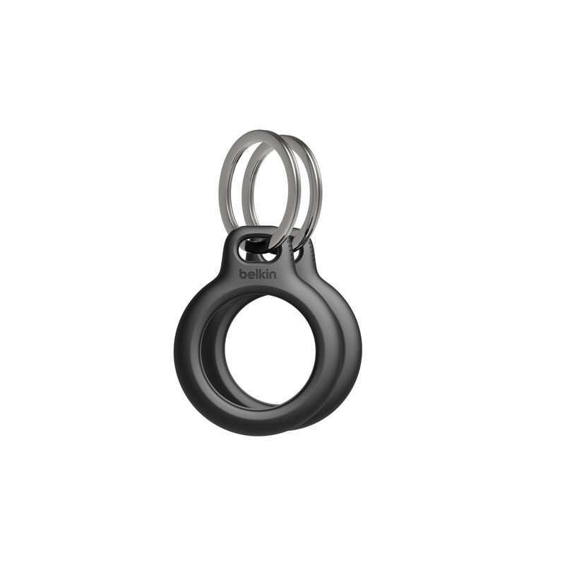 Secure holder with Keyring for Airtag - 2 Pack,negro
