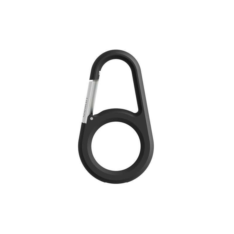 Secure Holder with Carabiner for Airtag - negro