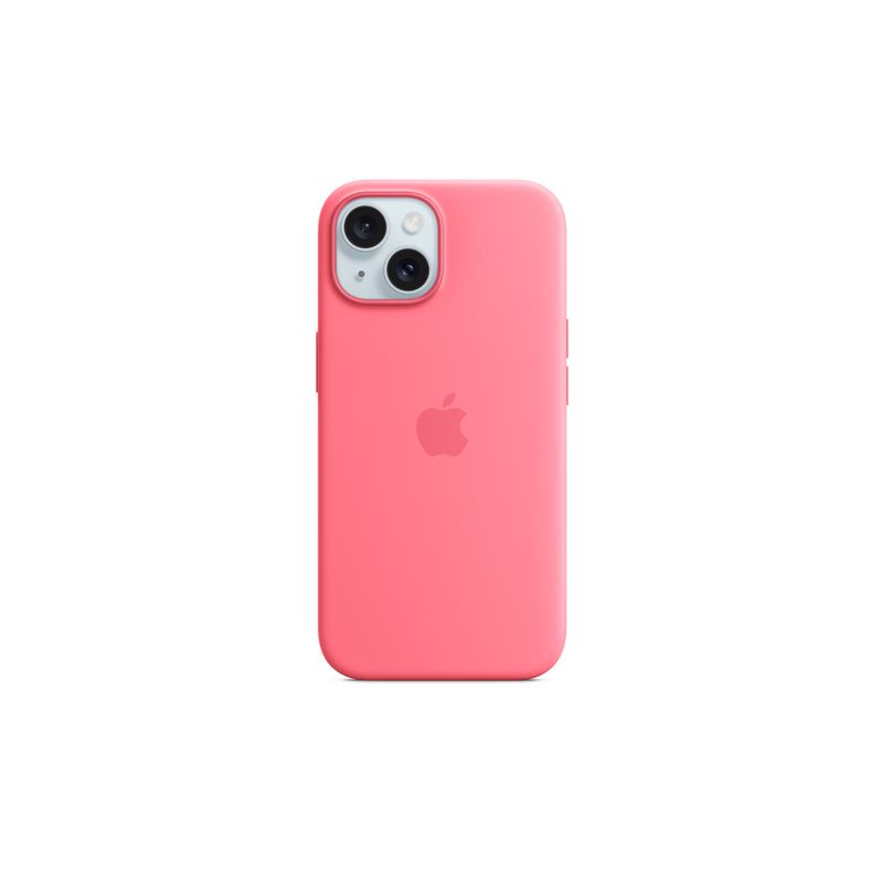 Apple funda iPhone 15 Silicone Case with MagSafe - Pink