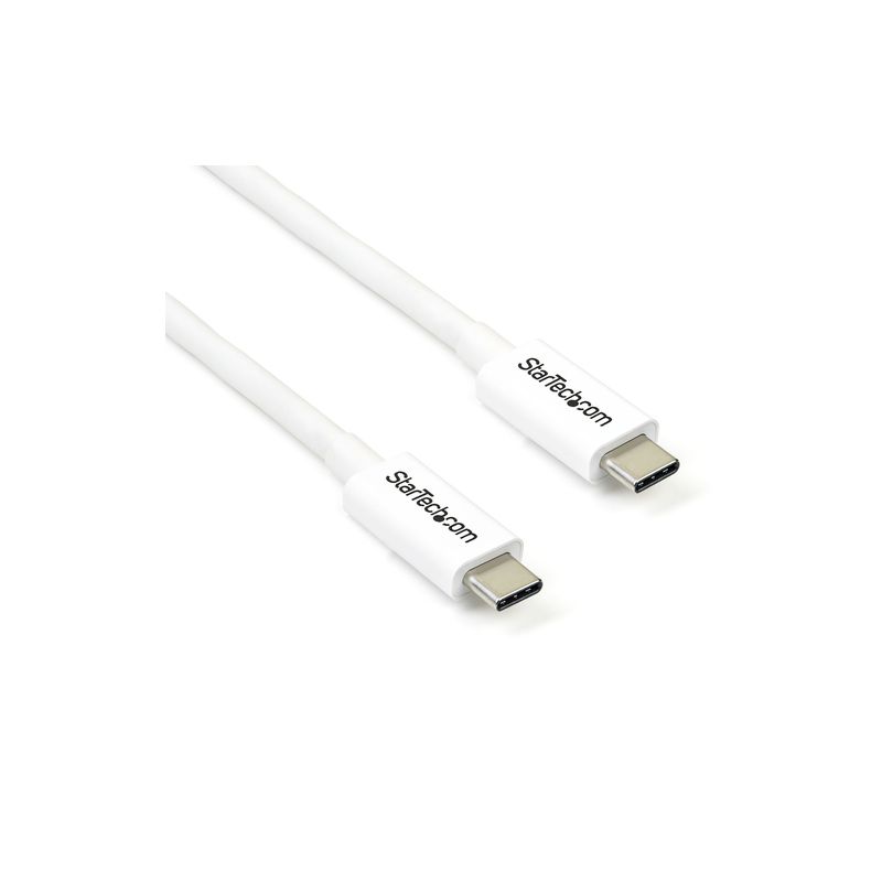 Cable 2m Thunderbolt 3 Blanco Comp DP