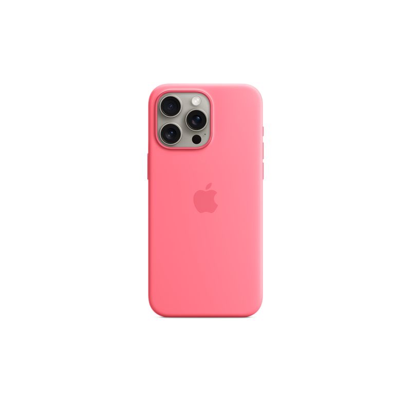 Apple funda iPhone 15 Pro Max Silicone Case with MagSafe - Pink