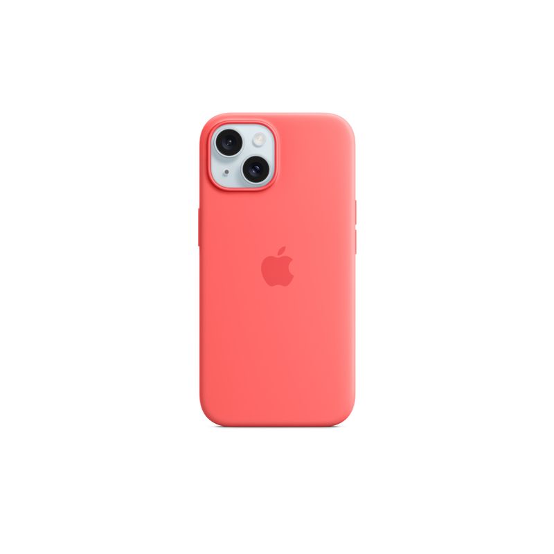 iPhone 15 Silicone Case with MagSafe - Guava